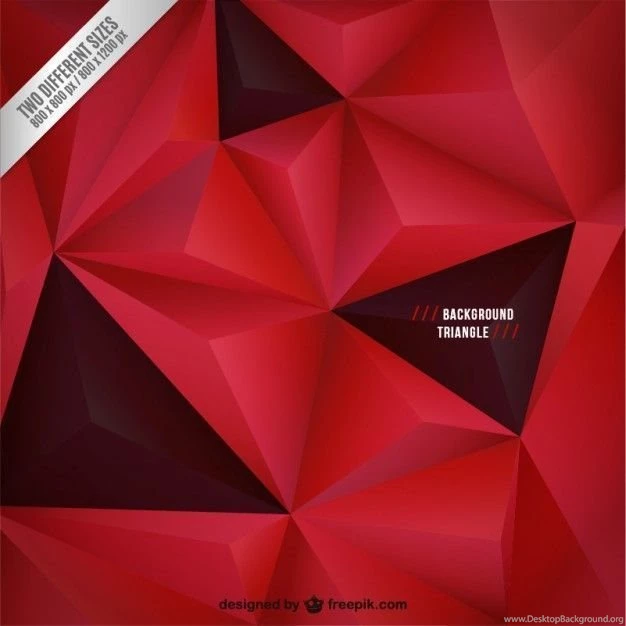 Red And Black Backgrounds With Triangles Vector