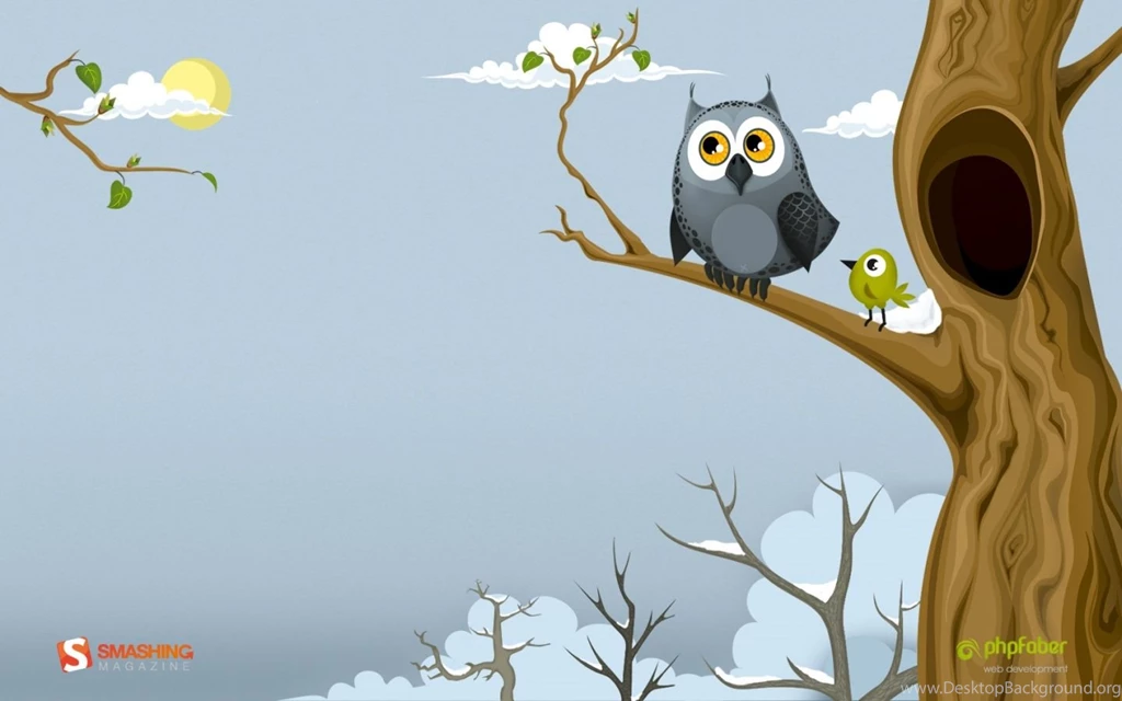 1440x900 Owl In The Spring Desktop PC And Mac Wallpapers