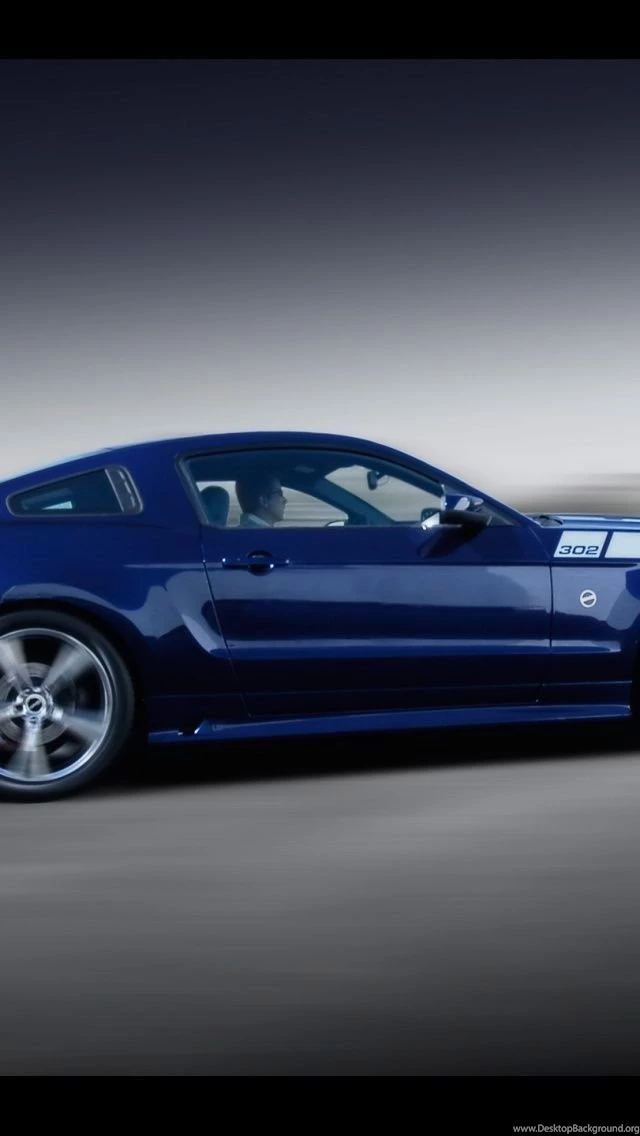 Blue Mustang iPhone 5 Wallpapers