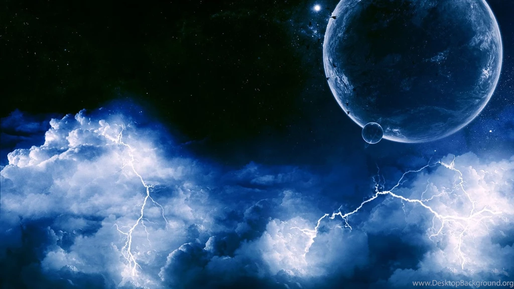 Outer Space Lightning Desktop 1920x1080 Hd Wallpapers 812151 ...