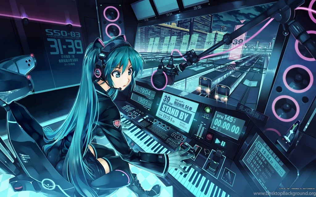 Hatsune Miku: Music Desktop Backgrounds HD 1920x1200