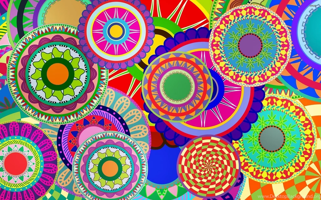 Multiple Circles Colorful Wallpapers