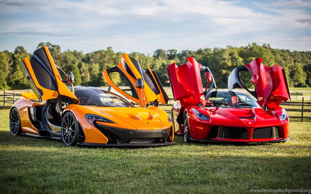 Download Wallpapers 3840x2400 Mclaren, P1, Ferrari, Laferrari Ultra ...