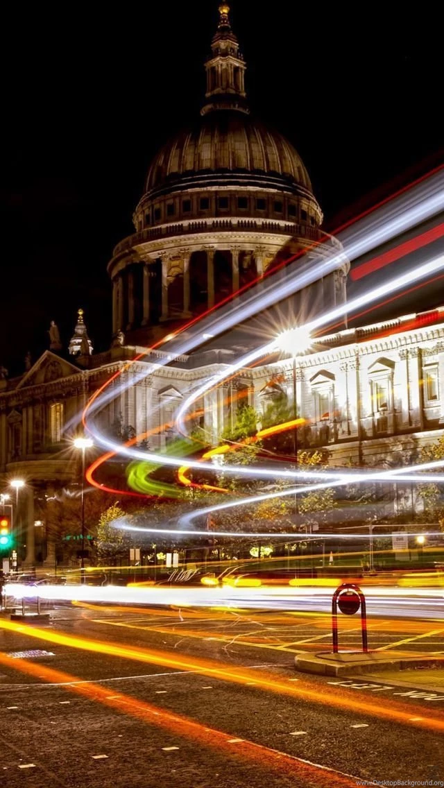 Christmas Lights In London iPhone 5 Wallpapers (640x1136)