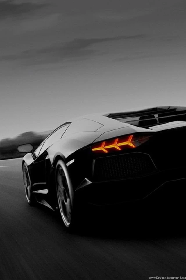 640x960 Black Lamborghini Murcielago Racing Iphone 4 Wallpapers