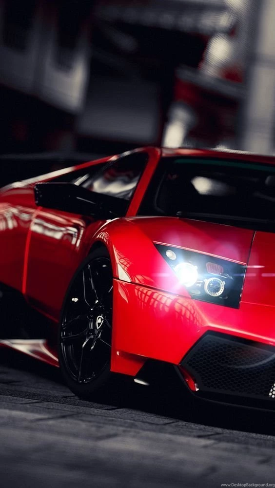 Iphone 5 Wallpaper. Red Lamborghini.