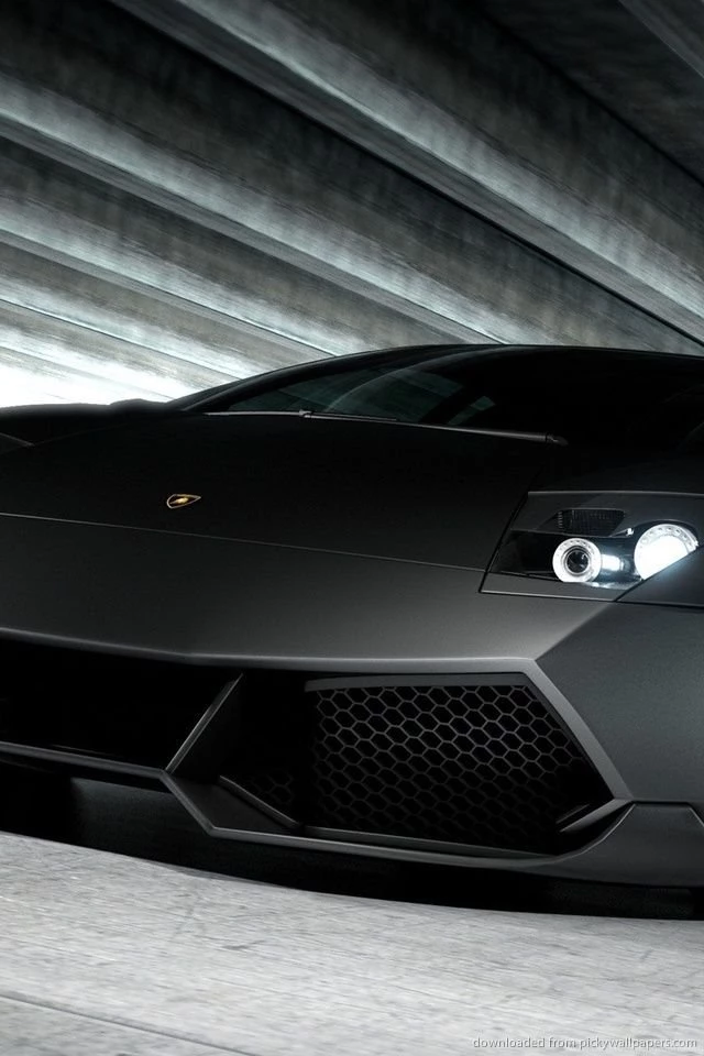 Download Stunning Black Lamborghini Wallpapers For iPhone 4