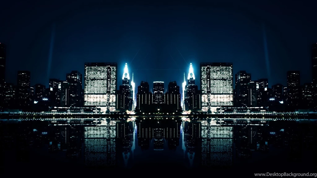 City Night Reflections Wallpapers
