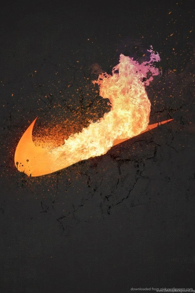 Download Nike Is On Fire Wallpapers For iPhone 4