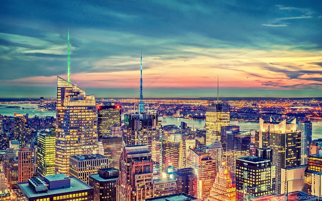 ROOFTOP VIEW OF NYC HDR WALLPAPER (