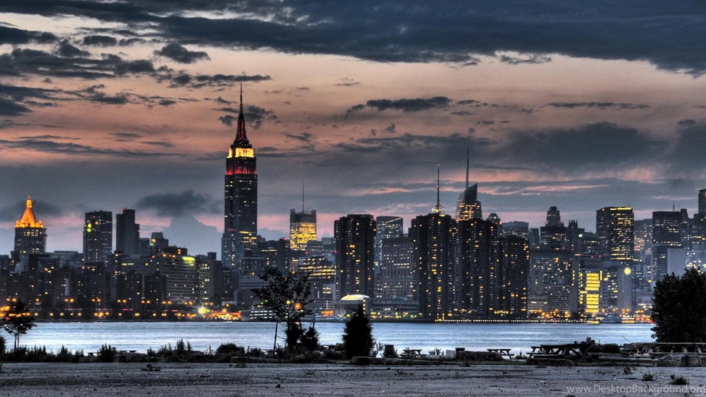 View Of Nyc From New Jersey At Dusk >> HD Wallpaper, Get It Now!