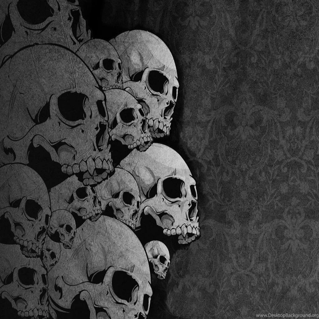 Black And Grey Skull Wallpapers