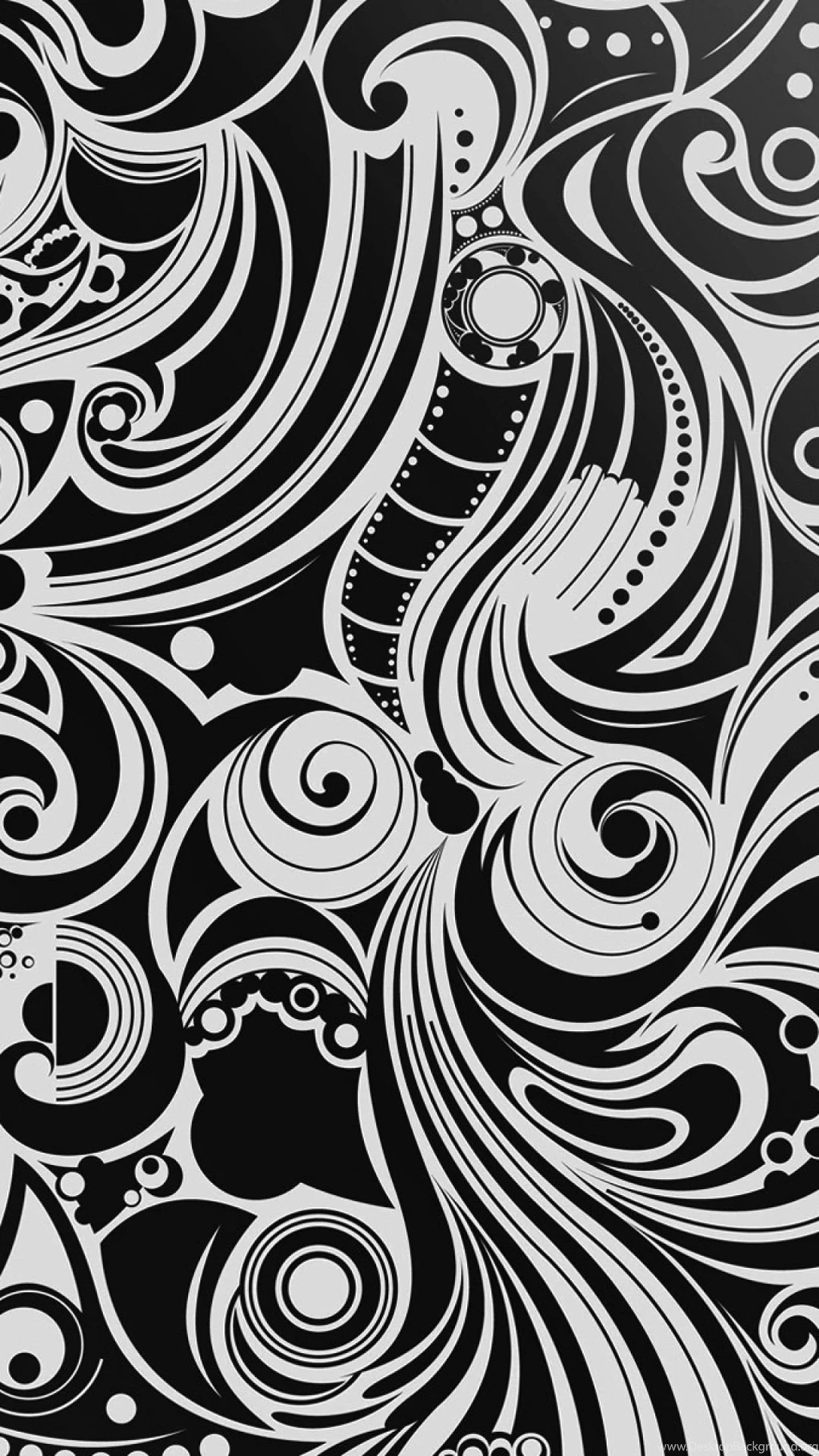 Download Wallpapers 1080x1920 Black, White, Pattern, Shape ...