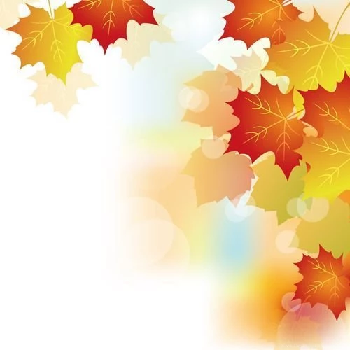 Autumn Beautiful Leaves Theme Backgrounds Vector 02 Vector ...