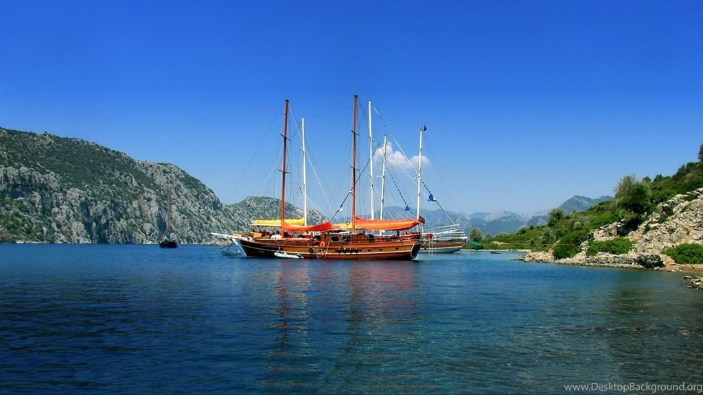 1366x768 Sailboats Turkey Vacation Wallpapers