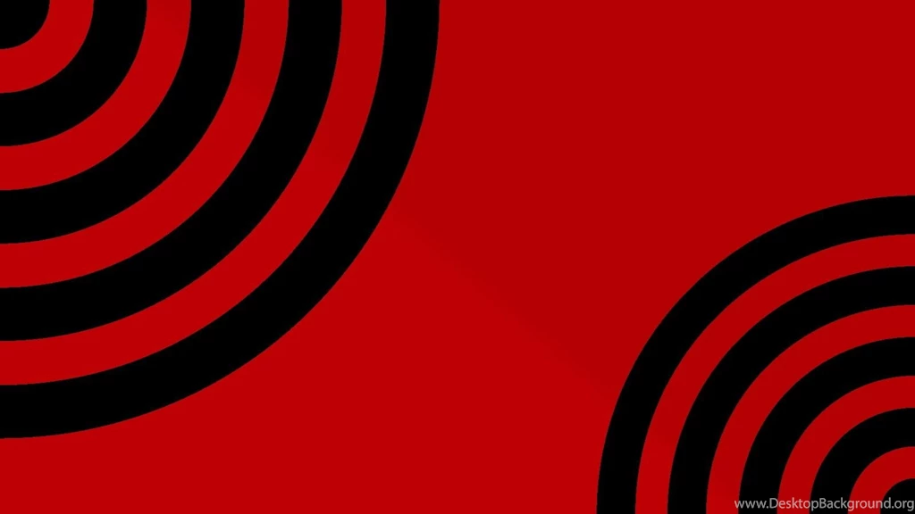 Black Red Waves Circles Psychedelic Simple Backgrounds Red ...