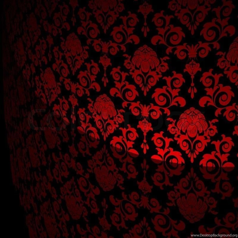 Black Backgrounds With Red Flowers And Leaves Stock Vector
