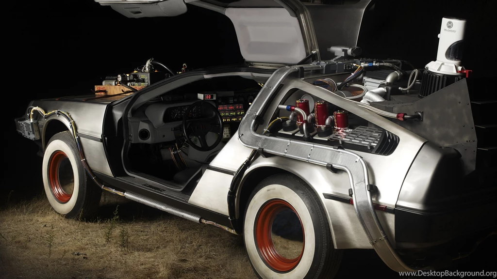 Download Wallpapers 3840x2160 Back To The Future, Car, Time Machine ...
