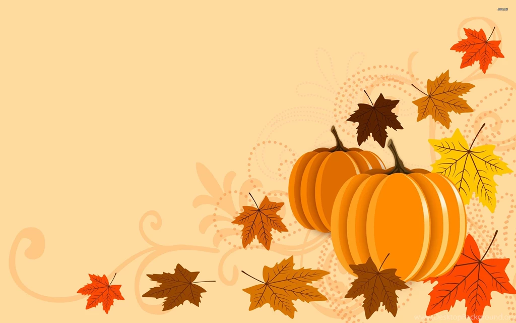 Pumpkins And Leaves Wallpapers Vector Wallpapers