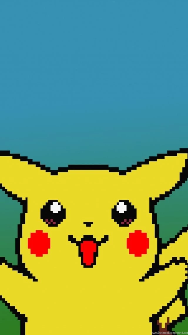 Pixelated Pikatchu iPhone 5 Wallpapers