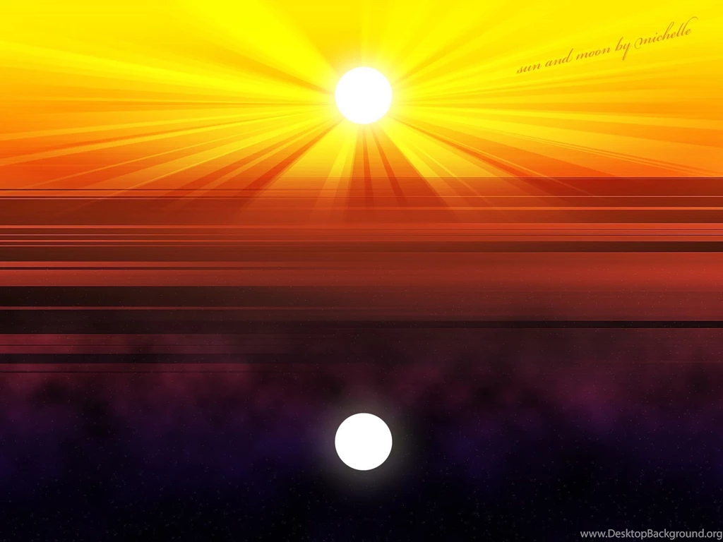 Sun And Moon HD Wallpaper, Sun And Moon Pictures, New Wallpapers