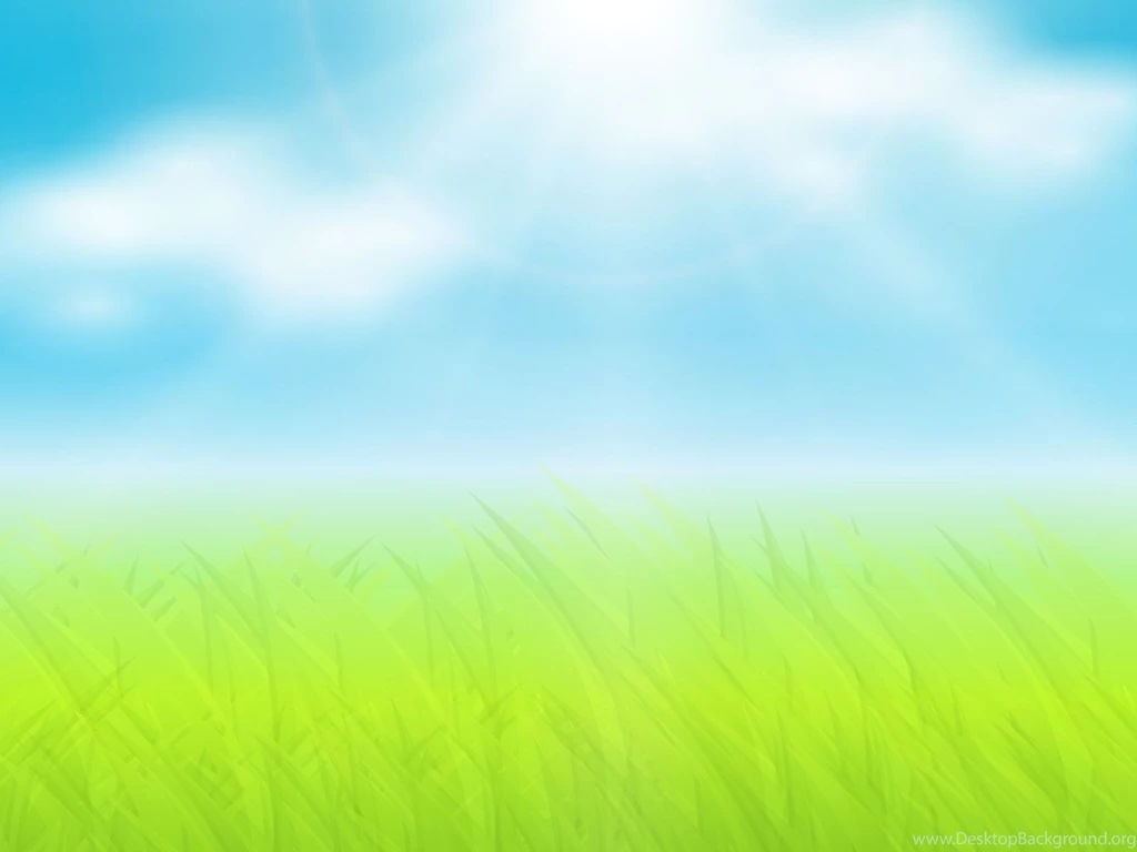 Grass And Sun Ppt Backgrounds Blue, Colors, Design, Green ...