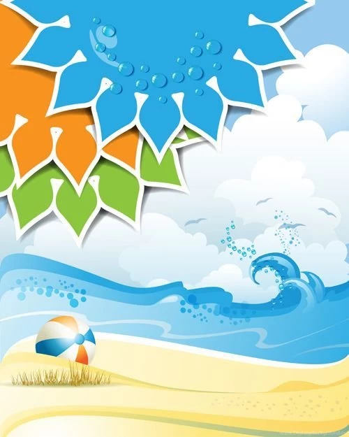 Summer Sunny Vector Backgrounds 01 Vector Backgrounds Free Download