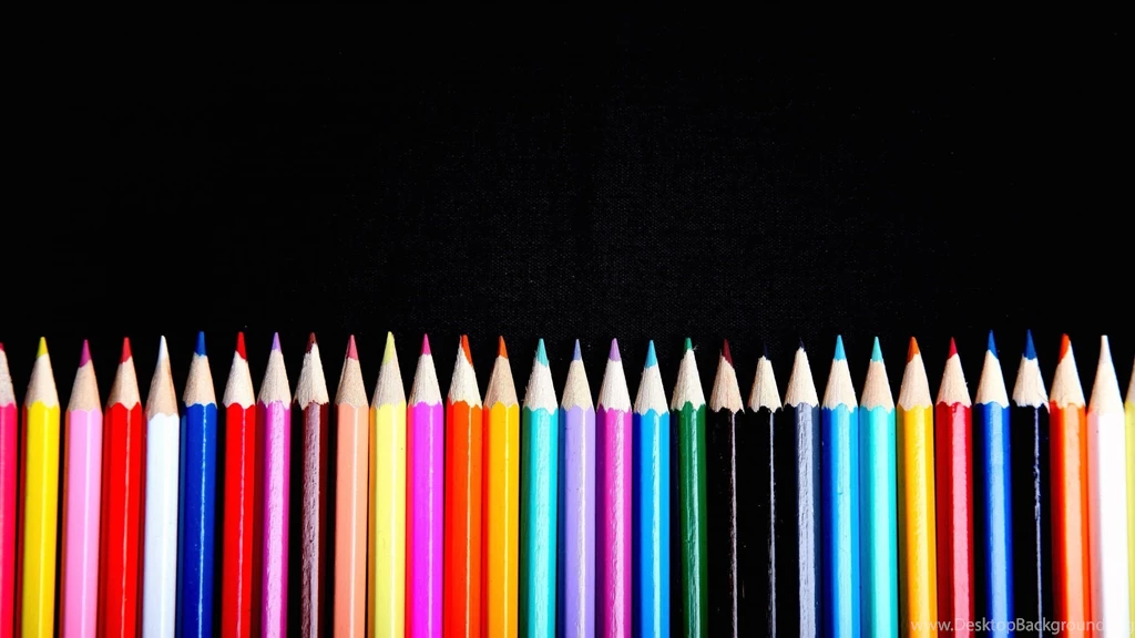 Pencil Border Colorful Craft Backgrounds 4k Uhd Wallpapers 2560x ...