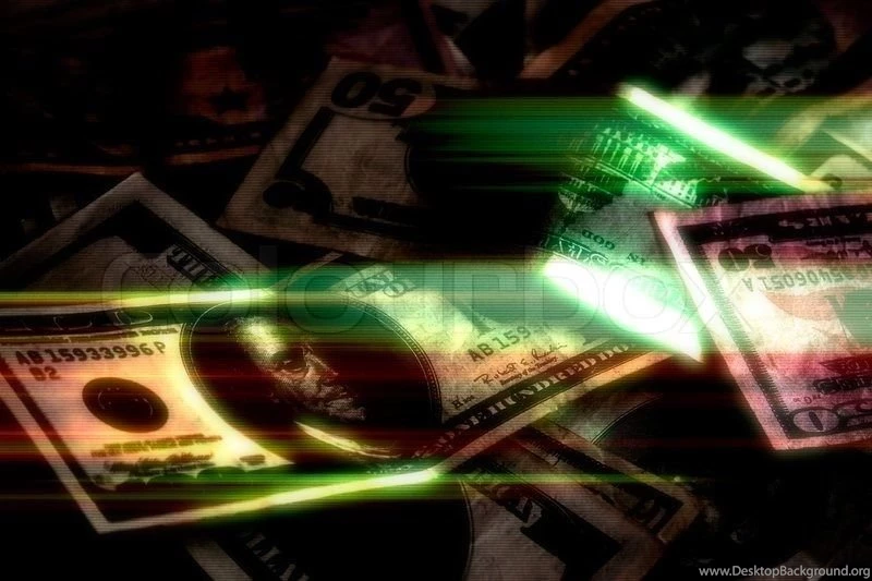 Abstract Green Glowing Cash Money Backgrounds With Copyspace ...
