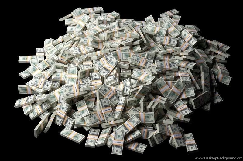 Pile Of US Dollars (as A Money Background)