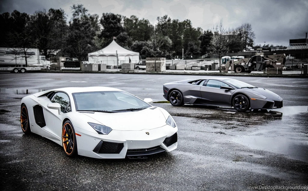White And Black Lamborghini Wallpapers