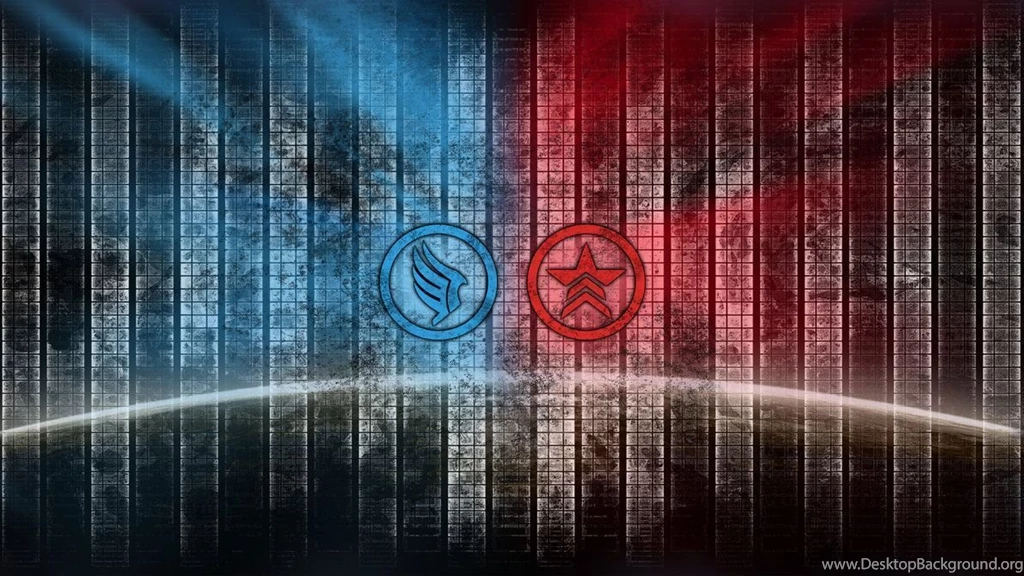 Red V.Blue Mass Effect Wallpapers By Shatinn On DeviantArt
