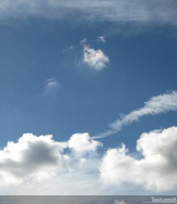 Bright Blue Sky With Clouds Backgrounds Four