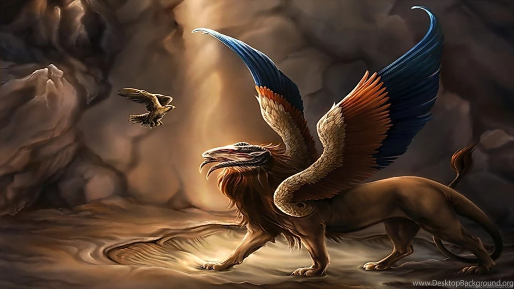 Lion Head Eagle Fantasy Art Wallpapers HD Wallpapers