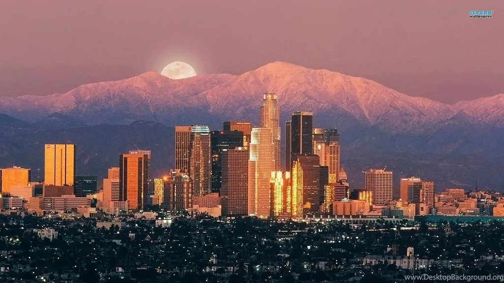 Los Angeles Streets At Night Wallpaper.