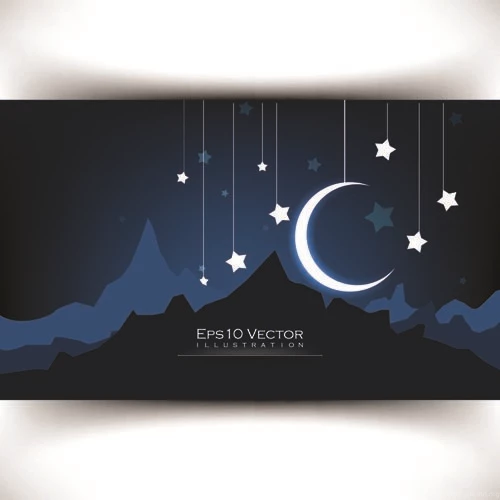Romantic Night Backgrounds 05 Vector Backgrounds Free Download
