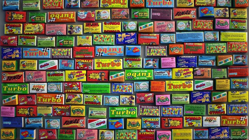 Download Wallpapers 2560x1440 Gum, Chewing Gum, Diversity, Set Mac ...