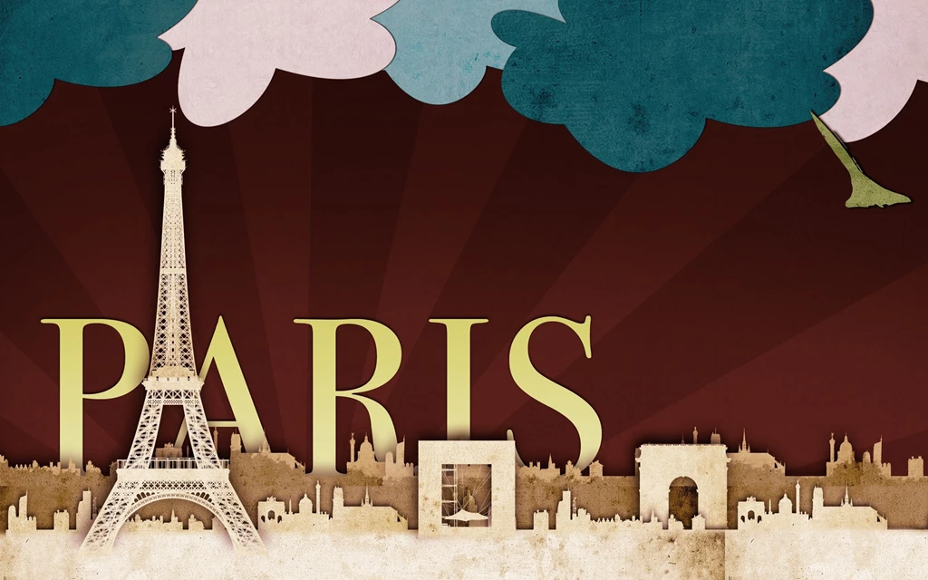 Top Desktop HD Wallpapers: Paris Scrap Art