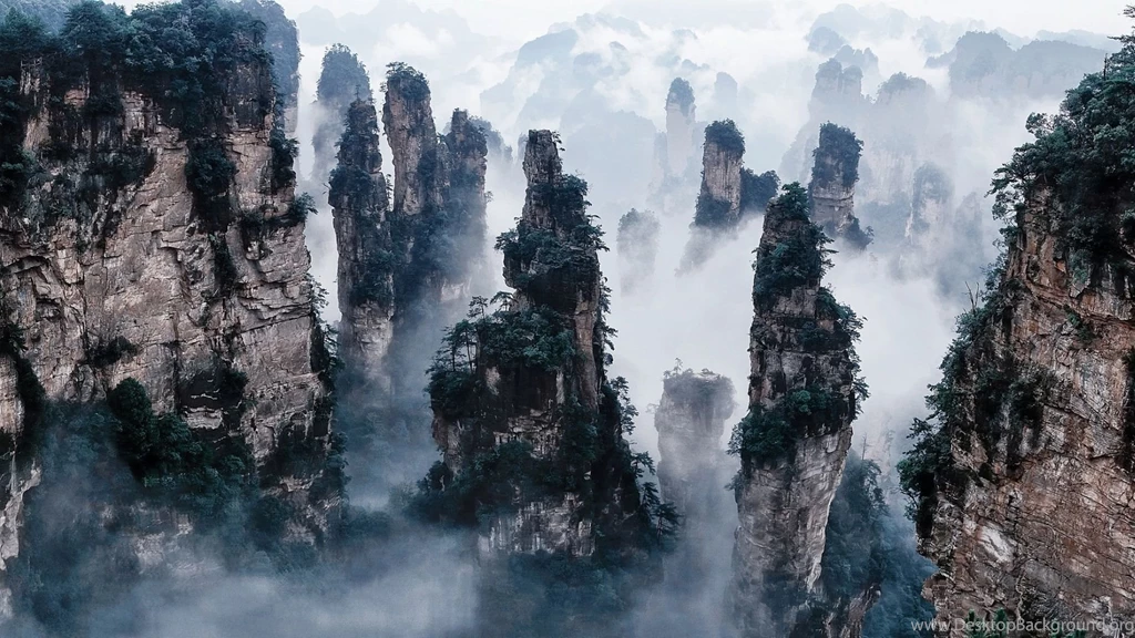Tianzi Mountains, China Wallpapers Free Desktop Backgrounds And ...
