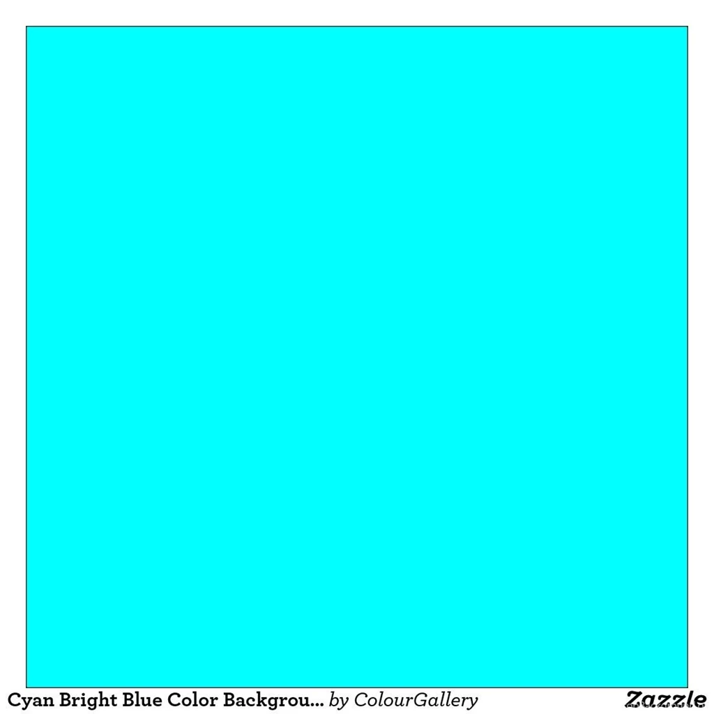 Cyan Bright Blue Color Backgrounds Neon Light Blue Poster
