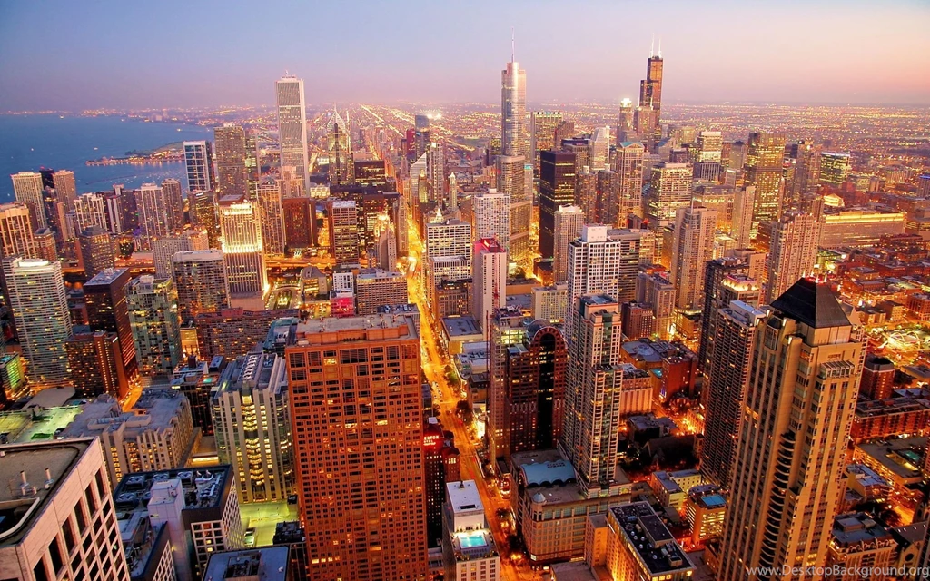 Chicago Skyline Morning Wallpapers