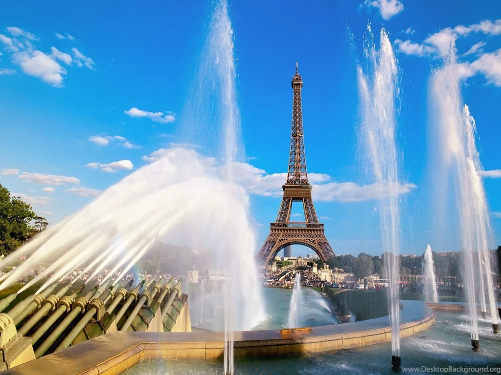Eiffel Tower Fountain Paris Wallpapers