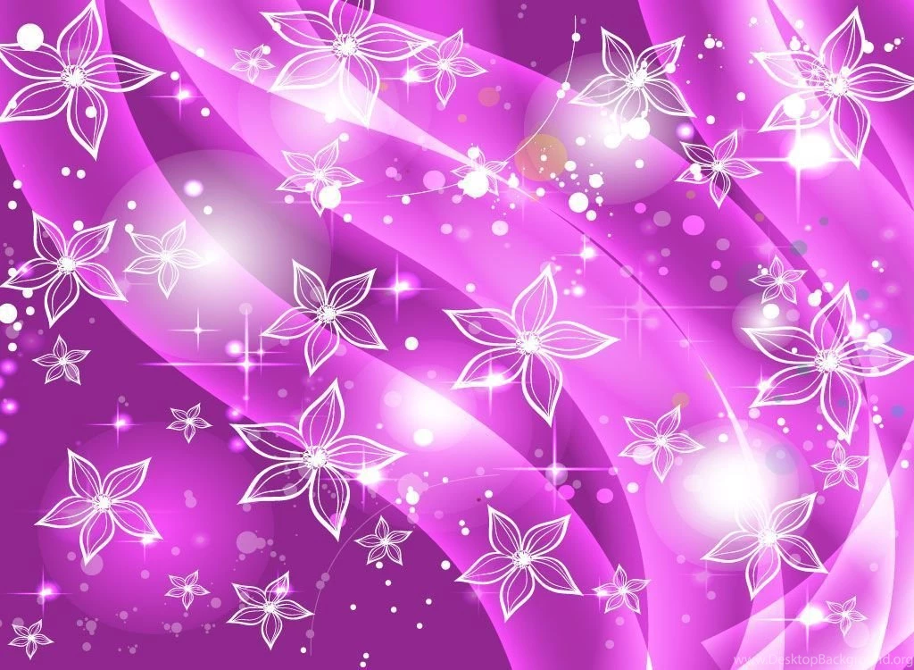 Purple With Flowers Backgrounds