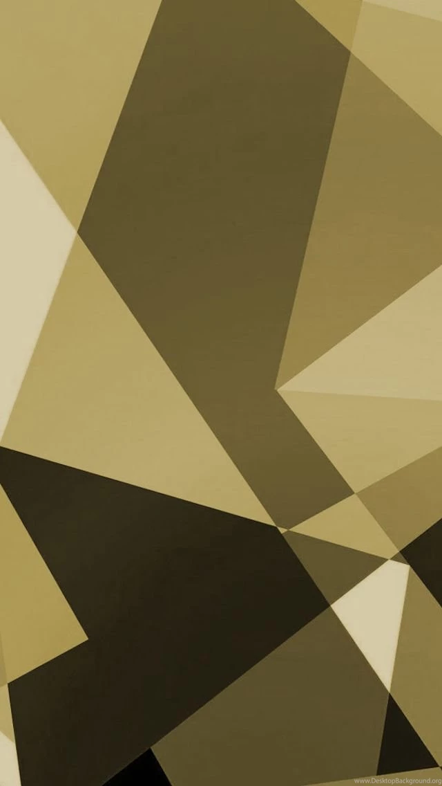 Gold Shapes iPhone 5 Wallpapers (640x1136)
