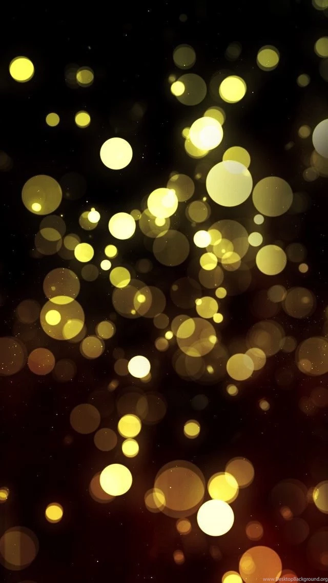 Abstract Golden Bokeh iPhone 5s Wallpapers Download