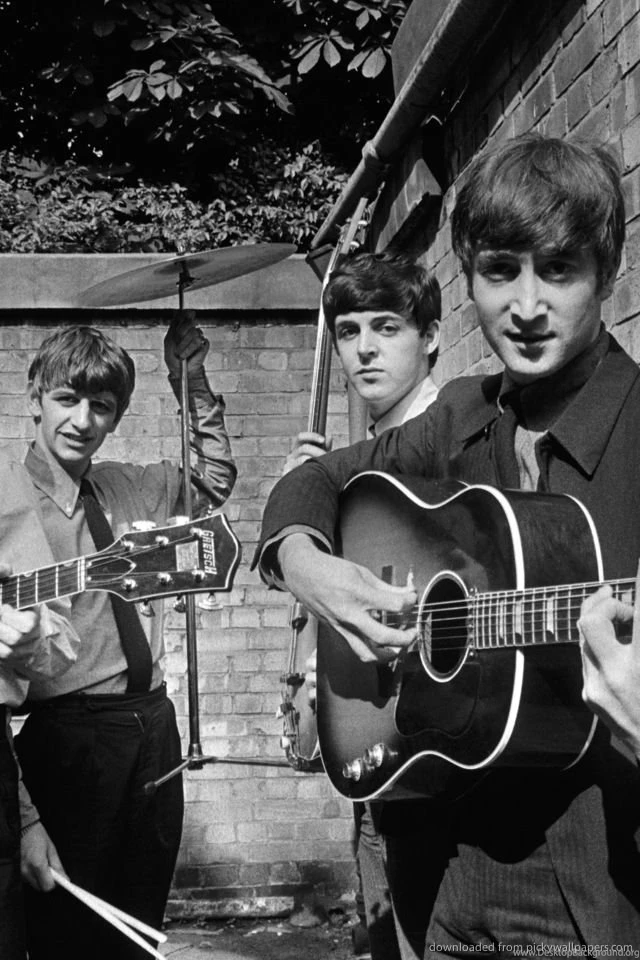 Download The Beatles In The Backyard Wallpapers For Iphone 4 Desktop Background