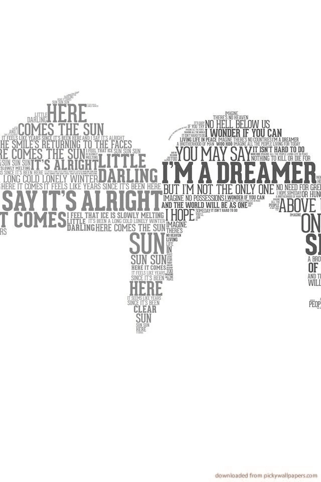 Download The Beatles Hair Talking Wallpapers For iPhone 4