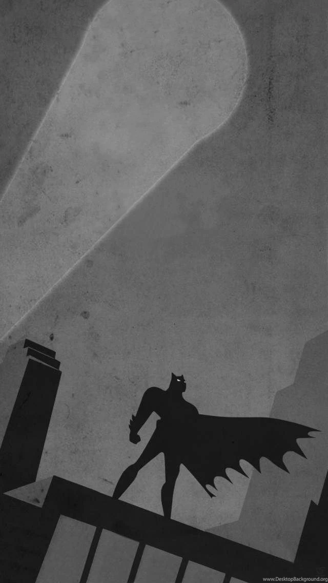 Batman Silhouette iPhone 5 Wallpapers (640x1136)