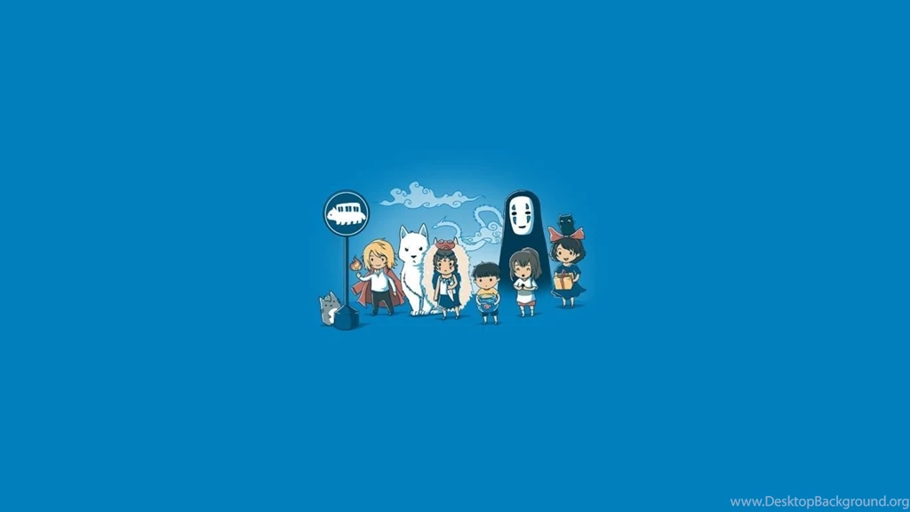 Download Wallpapers 1366x768 Art, Hayao Miyazaki, Anime Laptop ...