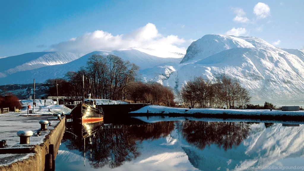 Download Wallpapers 3840x2160 Mountains, Water, Boat, Mooring ...